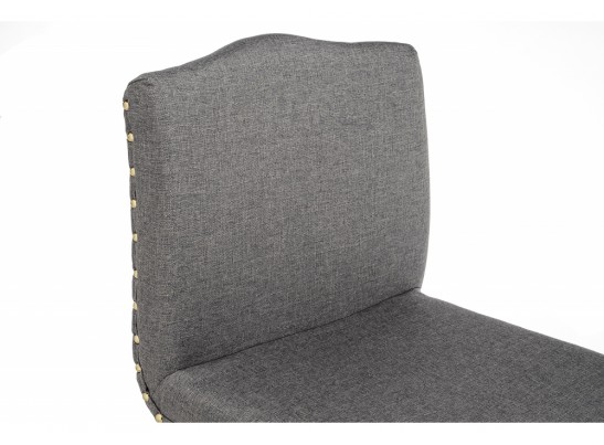 Барный стул Crown grey fabric