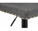 Барный стул Crown grey fabric