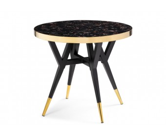 Стол Selina 80х72 black / gold