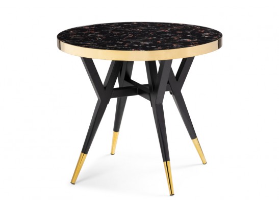 Стол Selina 80х72 black / gold