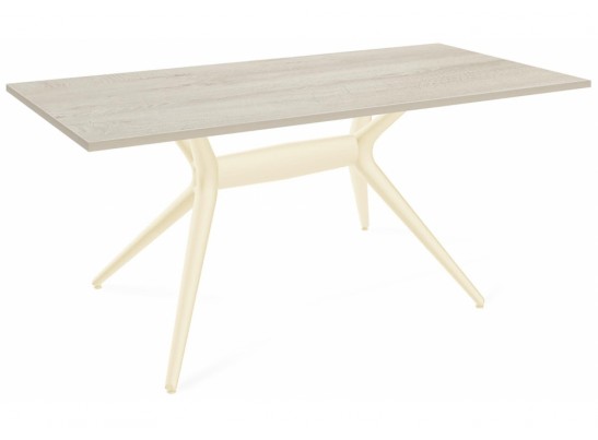 Деревянный стол SHT-TU30-2/TT 120/80 бежевый / дуб беленый