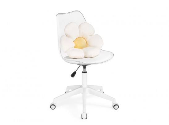 Компьютерное кресло Kolin с подушкой clear / white