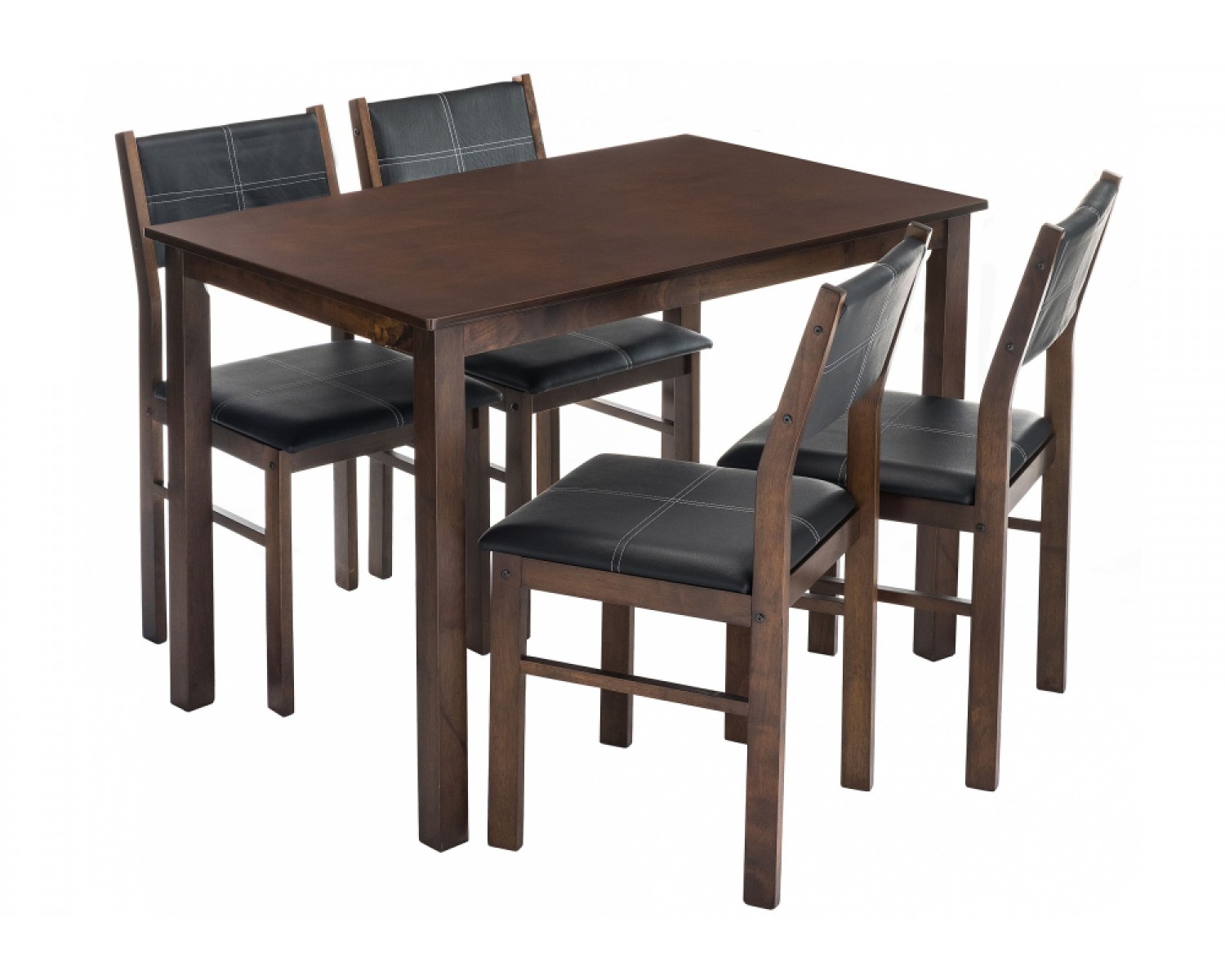 Обеденная группа Bahamas (стол и 4 стула) oak / black