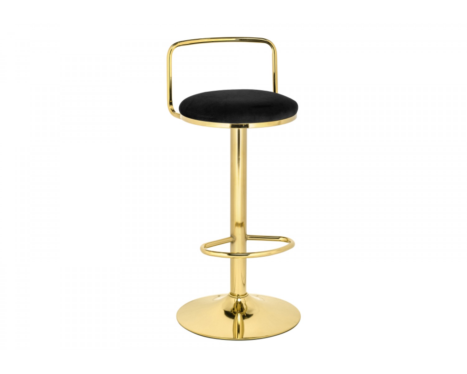 Полубарный стул Lusia black / gold