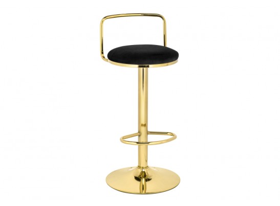 Полубарный стул Lusia black / gold