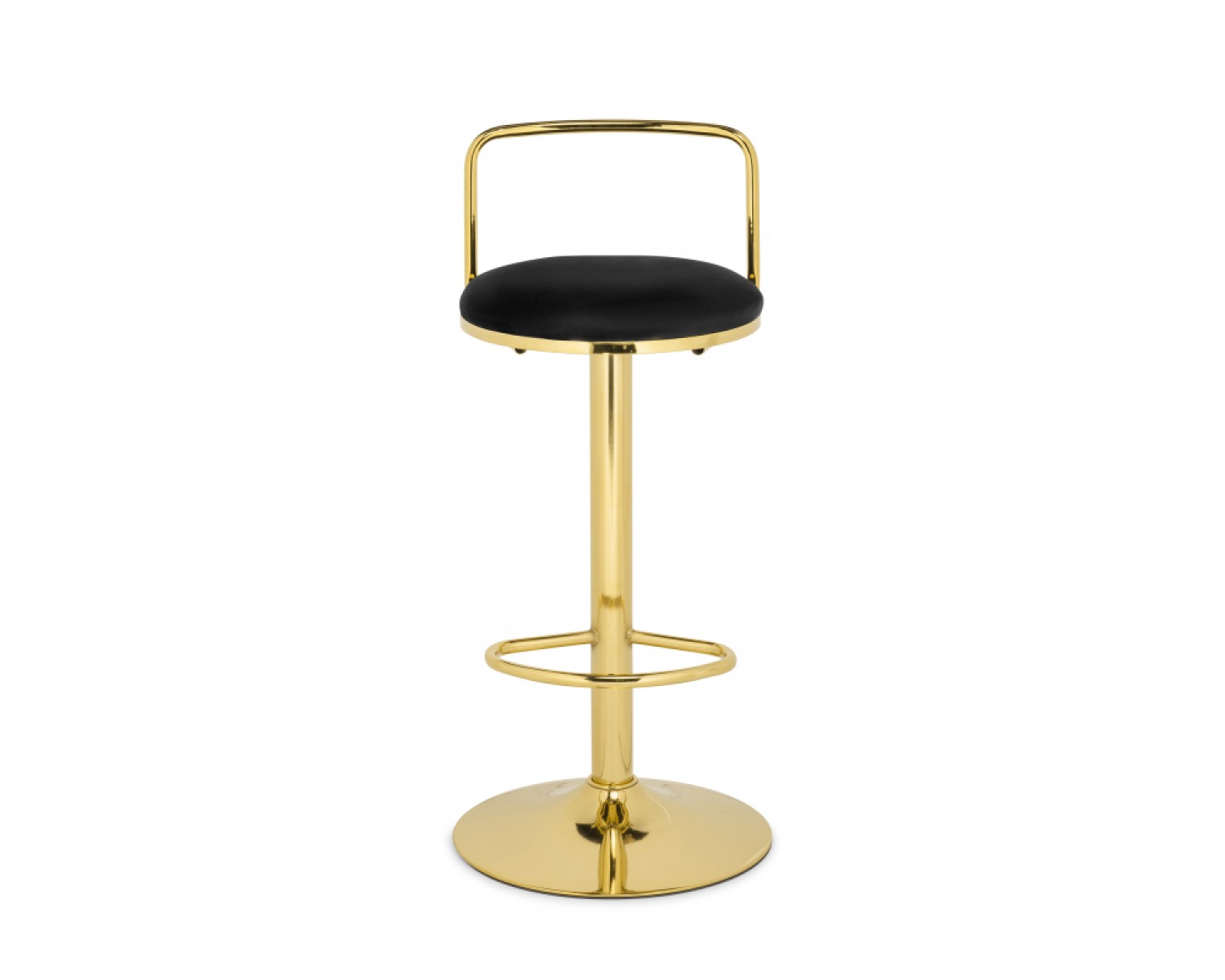 Полубарный стул Lusia black / gold