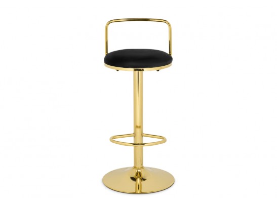 Полубарный стул Lusia black / gold