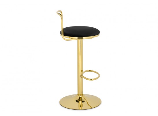 Полубарный стул Lusia black / gold