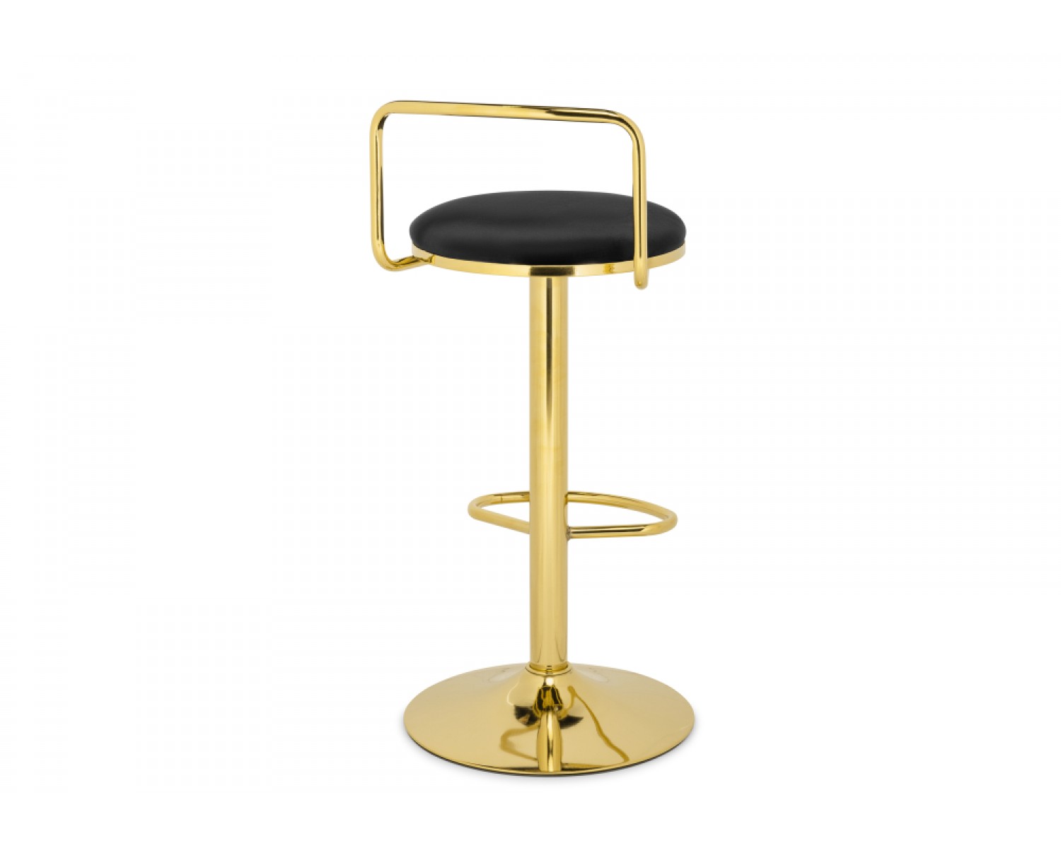 Полубарный стул Lusia black / gold