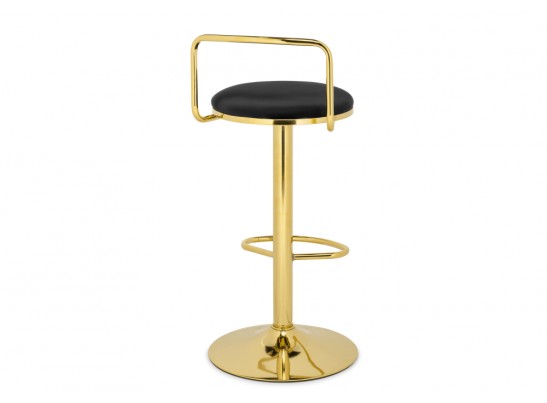 Полубарный стул Lusia black / gold