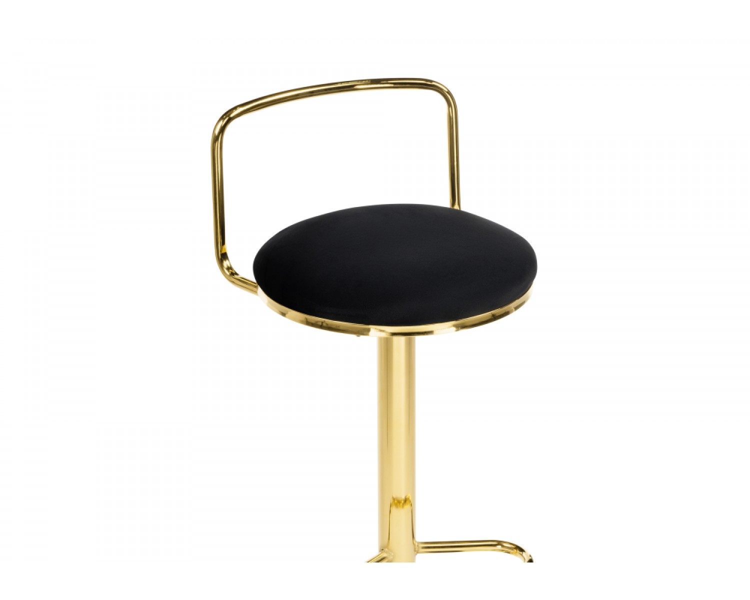 Полубарный стул Lusia black / gold