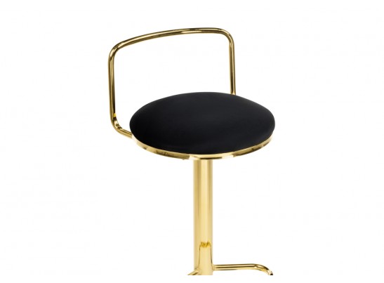 Полубарный стул Lusia black / gold