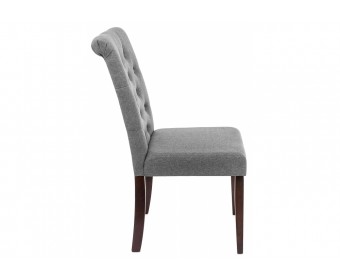 Стул Amelia dark walnut / fabric grey