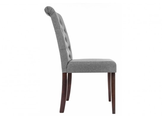 Стул Amelia dark walnut / fabric grey