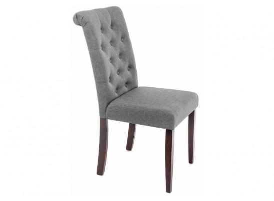 Стул Amelia dark walnut / fabric grey