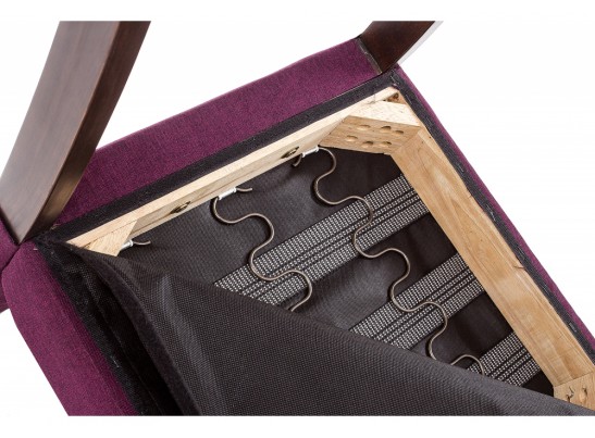Стул Amelia dark walnut / fabric purple