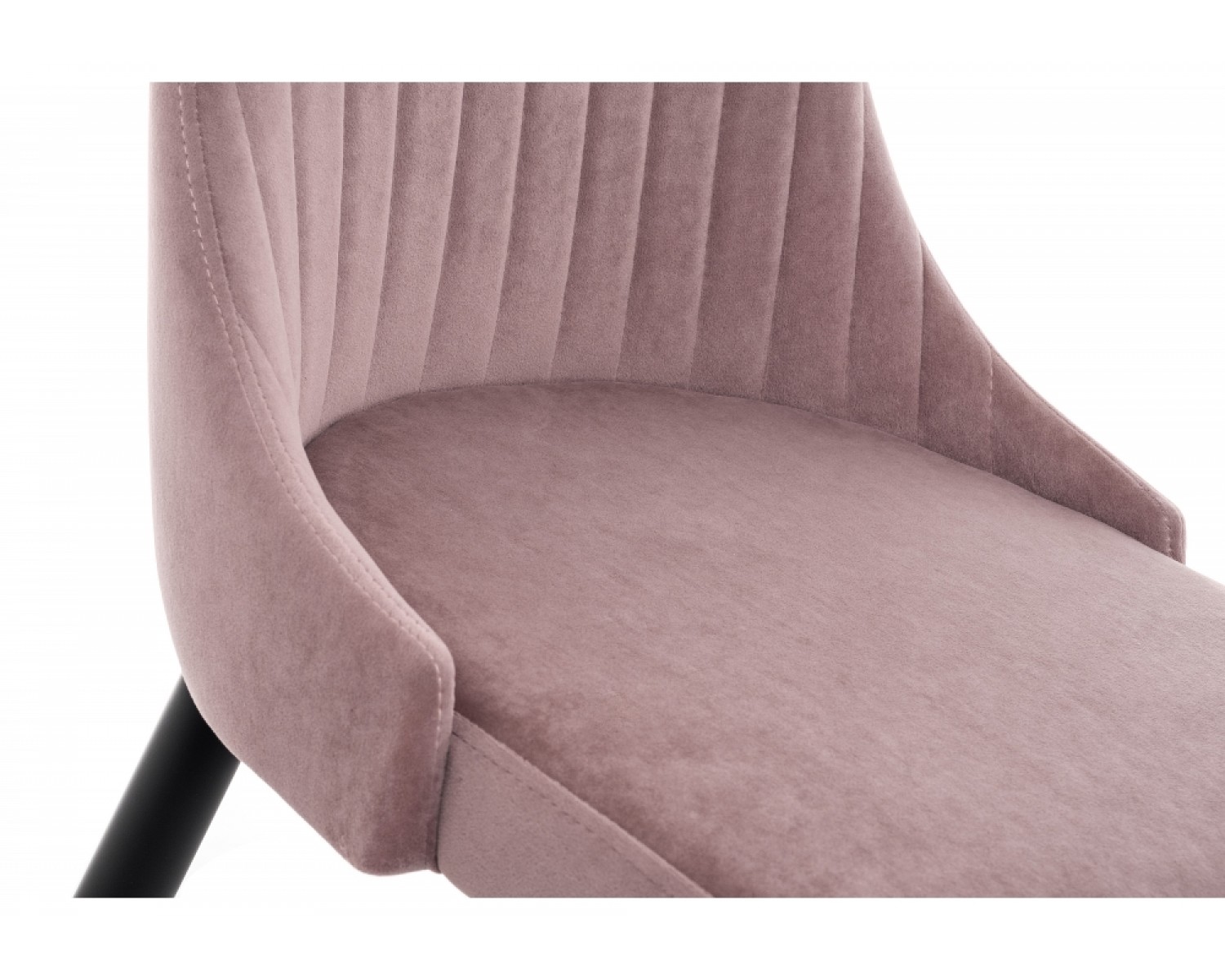 Стул на металлокаркасе Kora light purple / black