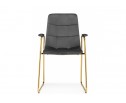 Стул на металлокаркасе Lana dark grey / gold