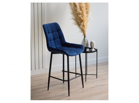 Полубарный стул Челси 360 синий (zd 798) / черный