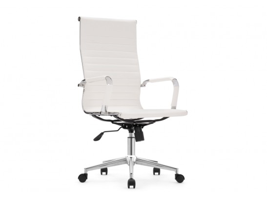 Компьютерное кресло Reus pu white / chrome