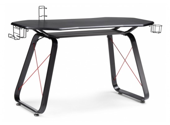 Компьютерный стол Koni 130х65х76 black / red