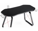 Компьютерный стол Koni 130х65х76 black / red