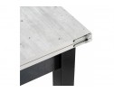 Стол Энлей 60(120)х60х74 метрополитан грей / черный