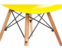 Стул Eames PC-015 желтый ножки дерево
