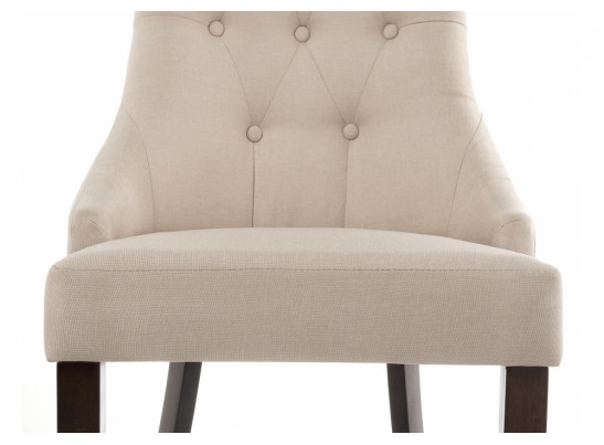 Стул Elegance dark walnut / fabric cream