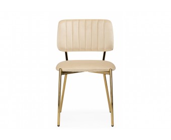 Стул на металлокаркасе Armond beige / gold