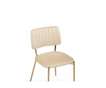 Стул на металлокаркасе Armond beige / gold