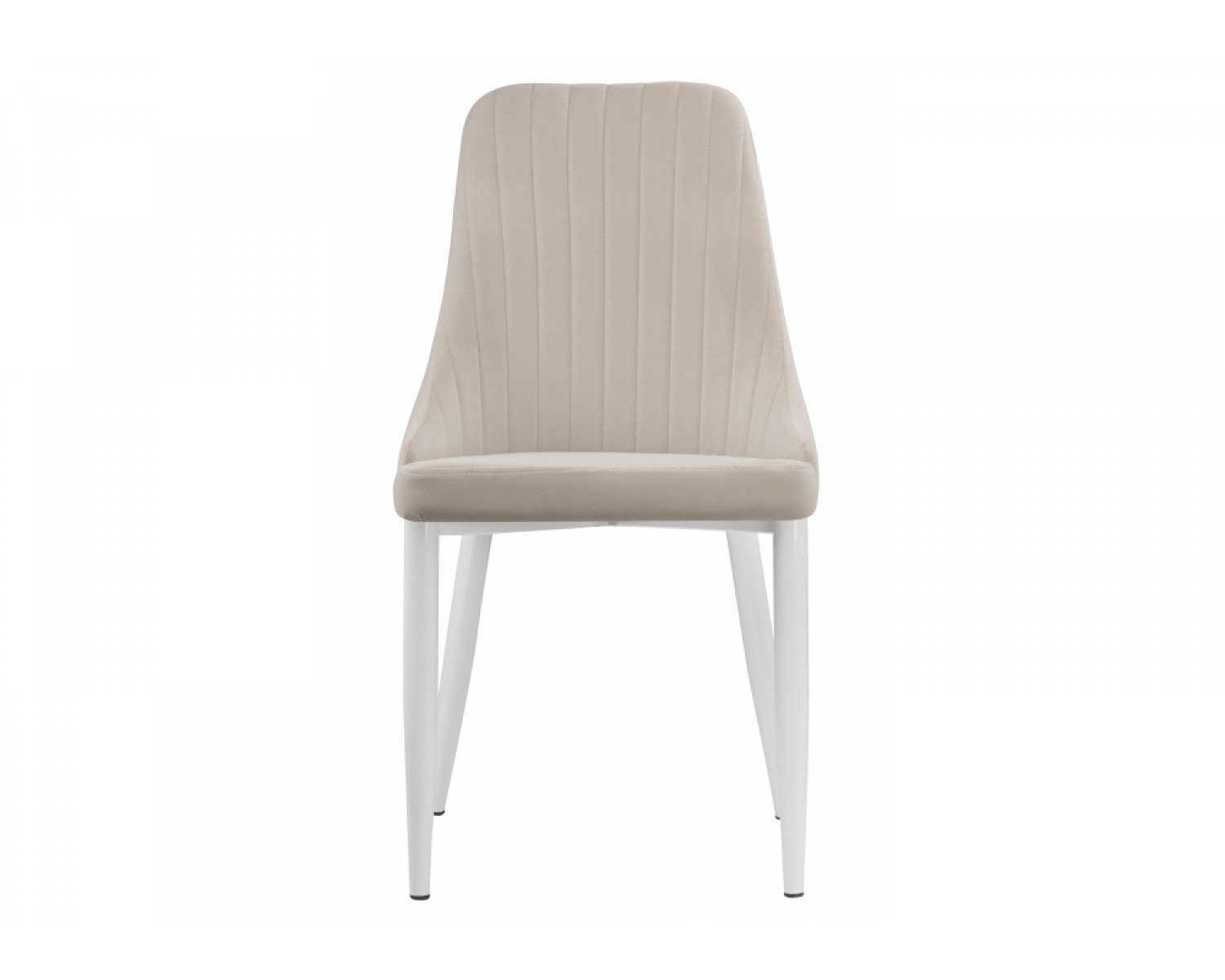 Стул на металлокаркасе Kora white / beige