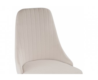 Стул на металлокаркасе Kora white / beige