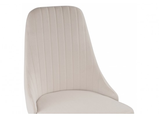 Стул на металлокаркасе Kora white / beige
