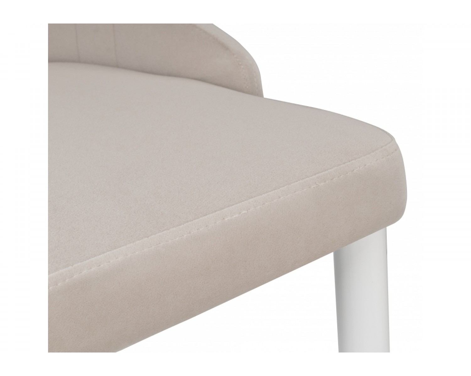 Стул на металлокаркасе Kora white / beige