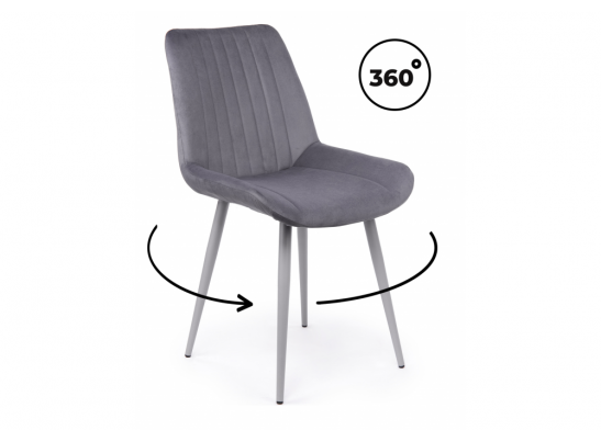 Стул на металлокаркасе Седа 360 темно-серый (zd 995) / серый