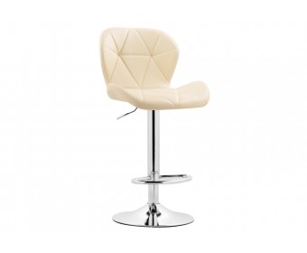 Барный стул Trio beige / chrome