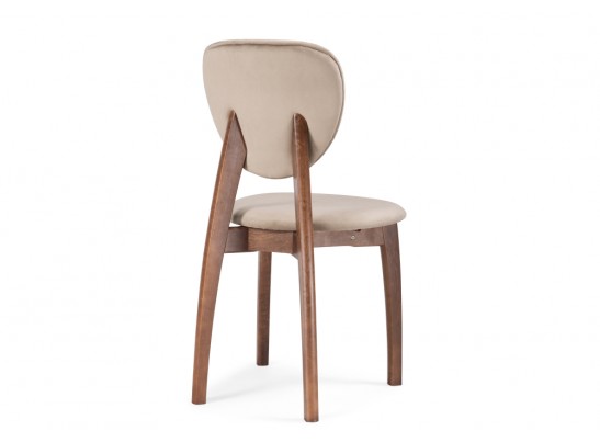 Деревянный стул Вакимо tenerife beige / орех миланский