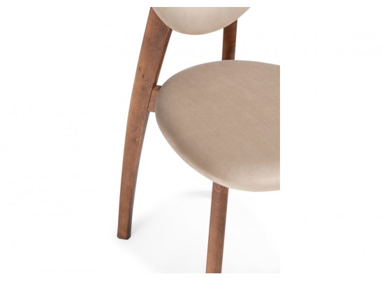 Деревянный стул Вакимо tenerife beige / орех миланский