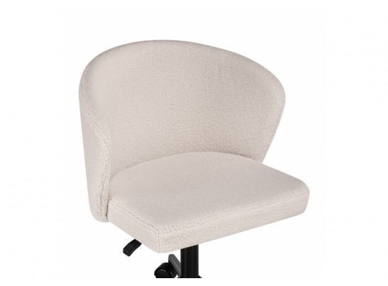 Компьютерное кресло Lika white teddy / black