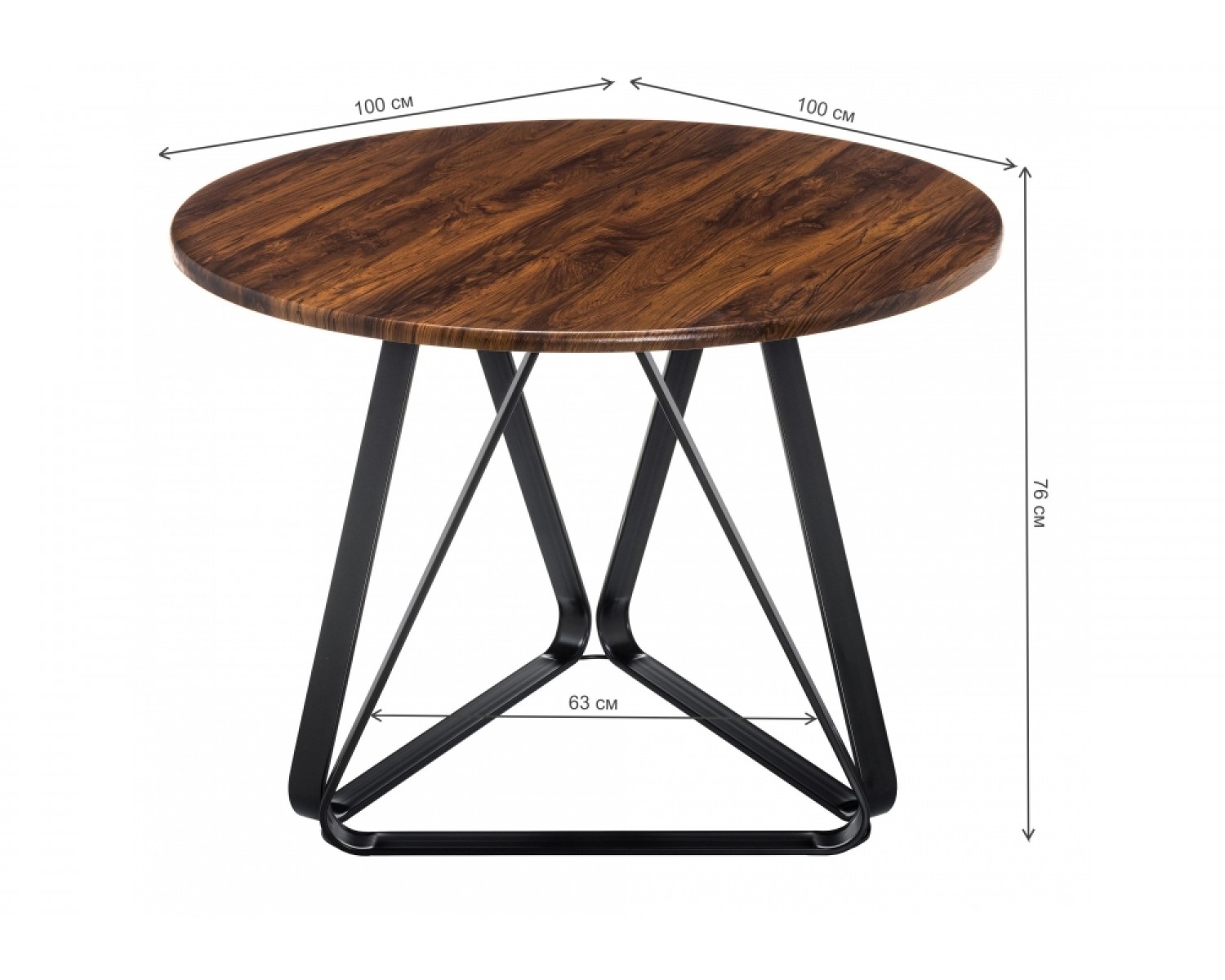 Стол Vogo brown / black