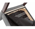 Стул Menson dark walnut / fabric grey