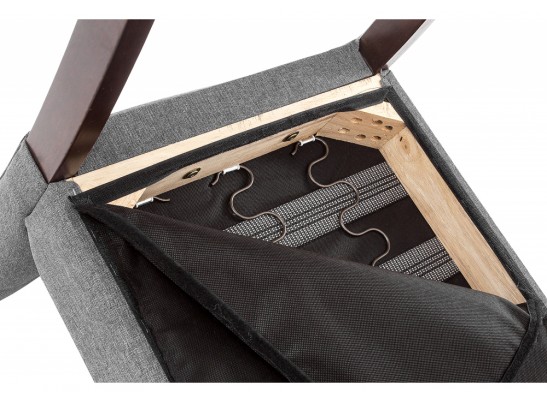Стул Menson dark walnut / fabric grey
