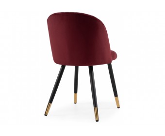 Стул на металлокаркасе Gabi wine red / black