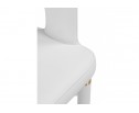 Стул на металлокаркасе Palma white / white and gold