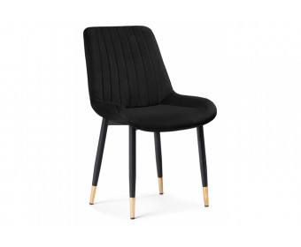 Стул на металлокаркасе Seda 1 black / gold / black