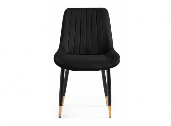 Стул на металлокаркасе Seda 1 black / gold / black