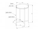 Журнальный столик SHT-CT8-3 ночной цветок / черный муар