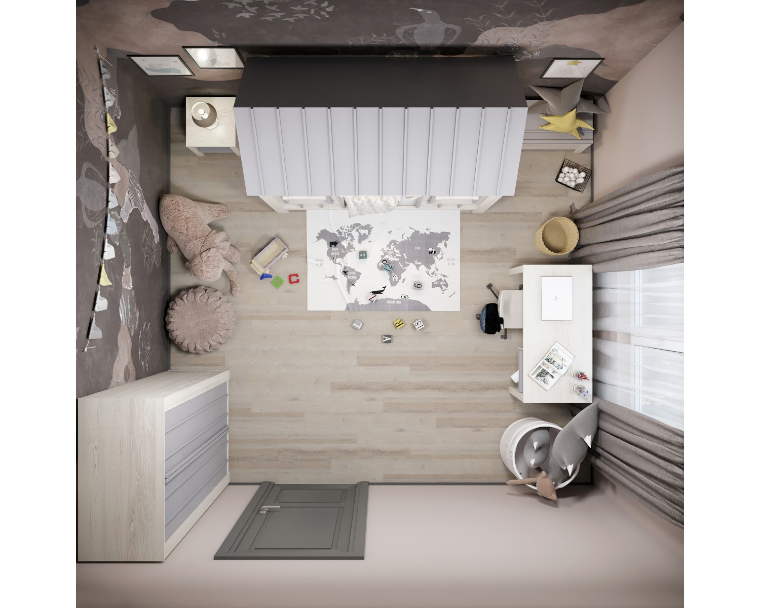 Сундук Crusoe Grey