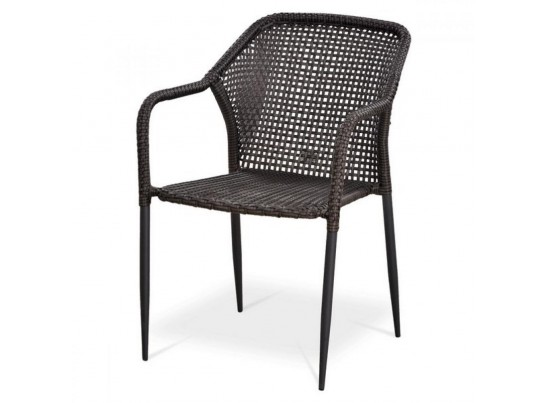 Плетеное кресло из искусственного ротанга Y35-W2390 Brown